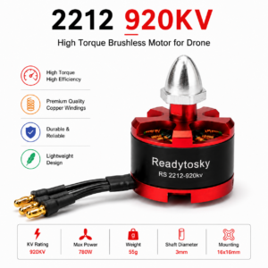 2212 920KV Brushless DC Motor for DJI Silver Cap (CCW Motor Rotation)