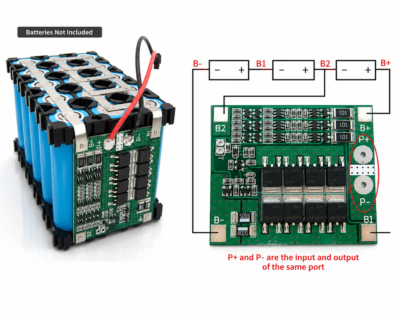 3S 12V 25A 18650 Lithium Battery Protection Board - Image 4