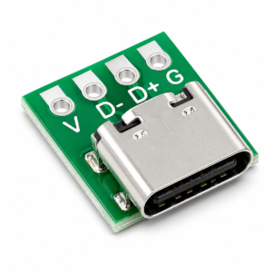 USB 3.1 Female Socket Type-C Connector 4-Pin Breakout PCB Board
