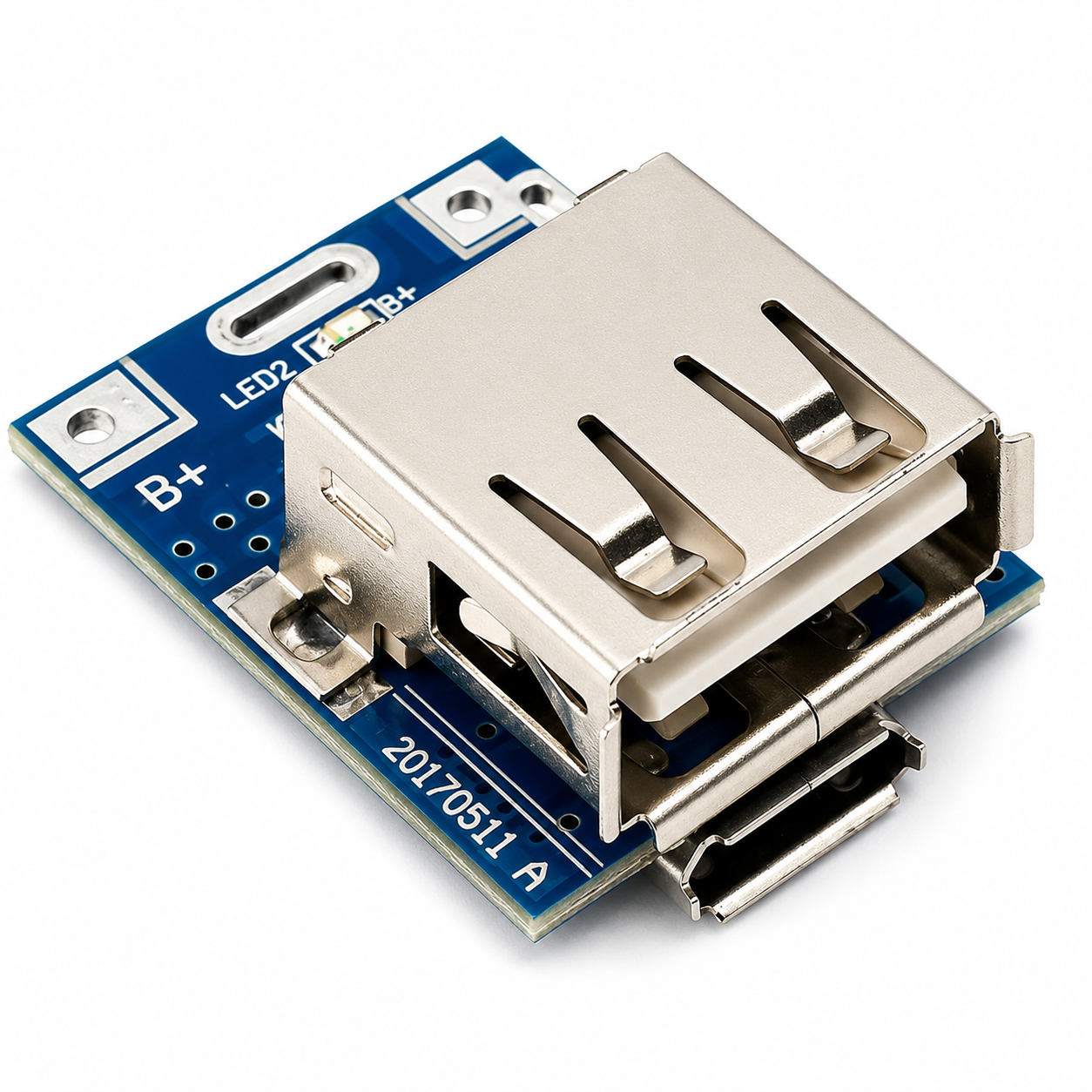 5V Step-Up Power Module Lithium Battery Charging Protection Board USB 134N3P