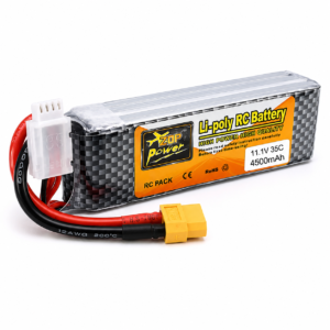 11.1V 4500mAh 3S 35C Lipo Battery with XT60 Plug (Brand ZOP Power)