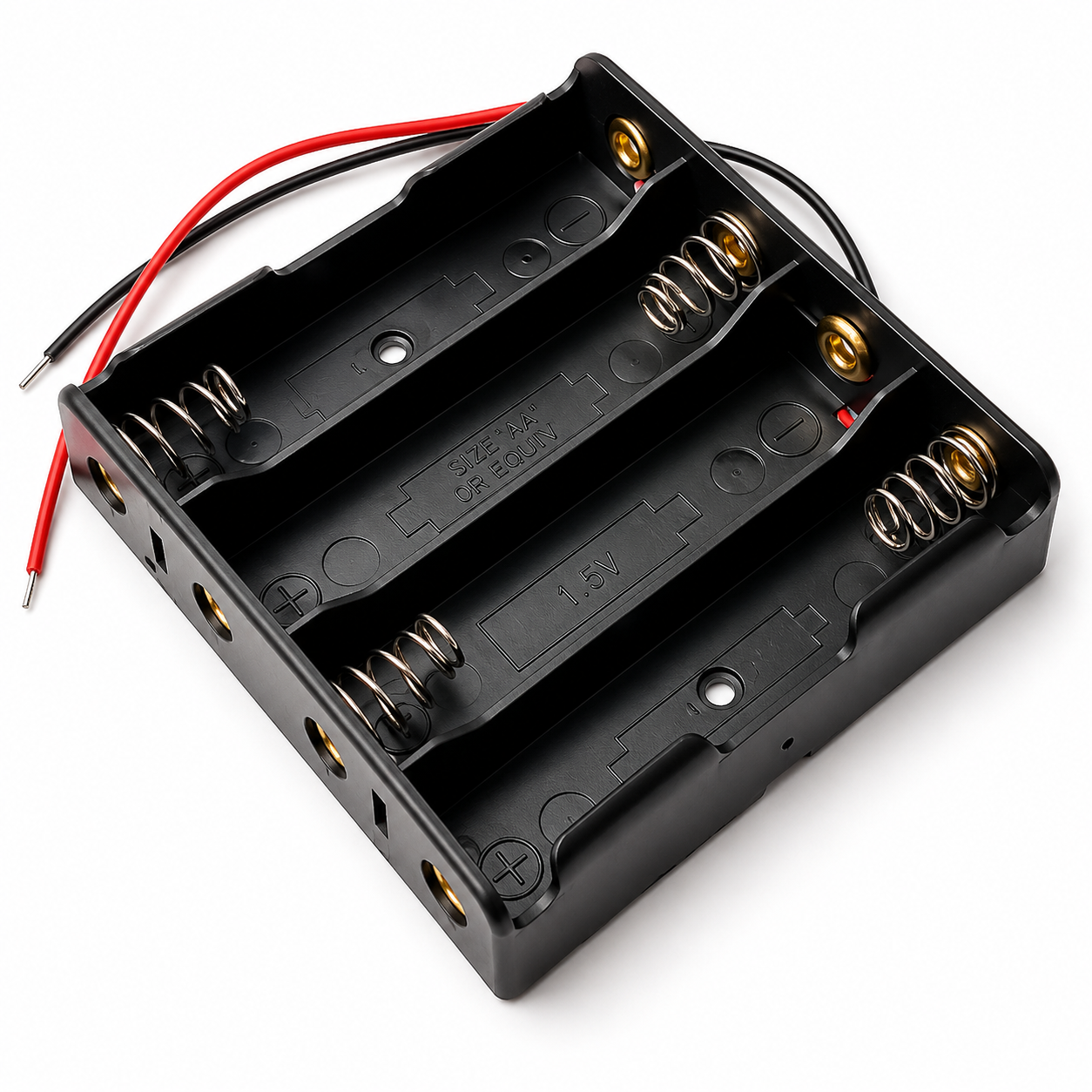 4 Cell 18650 Lithium Battery Holder
