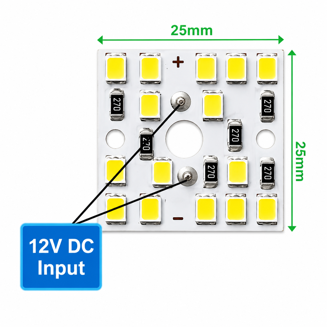 SG Flash (pack of 10) 12v DC MCPCB 9 watt White DC Led Bulb DOB (Direct on Board) Raw Material For Led Bulb Light Electronic Components Electronic Hobby Kit - Image 2