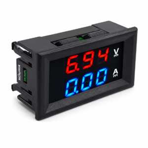 Digital Voltmeter Ammeter DC 0-100V 10A Dual LED CT-VA Red Blue Monitor Panel 0.28inch
