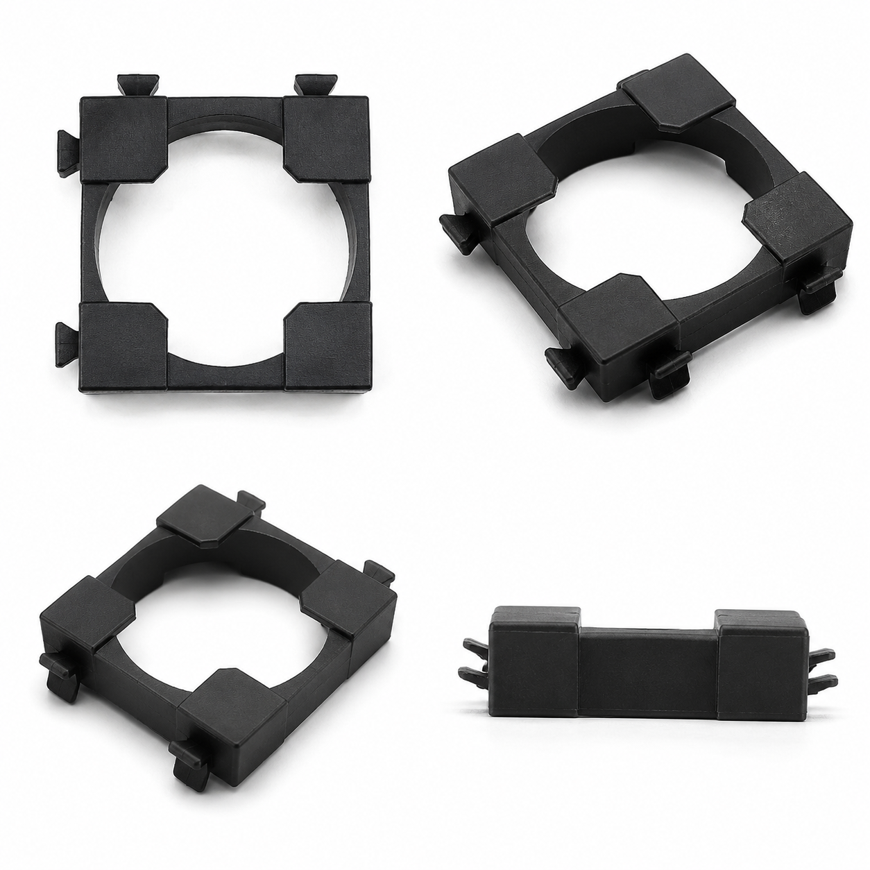 18650 1x1 Black Lithium Cell Holder - Image 2