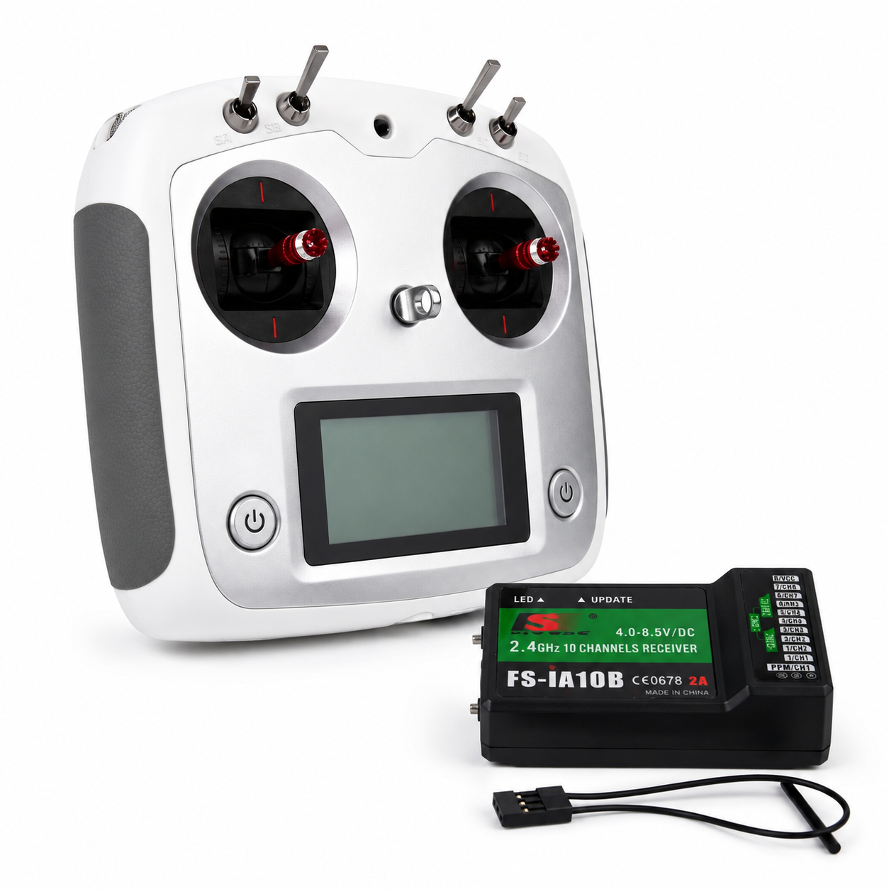 Flysky FS-i6S 2.4GHz 10CH AFHDS 2A RC Transmitter With FS-iA10B 10CH Receiver