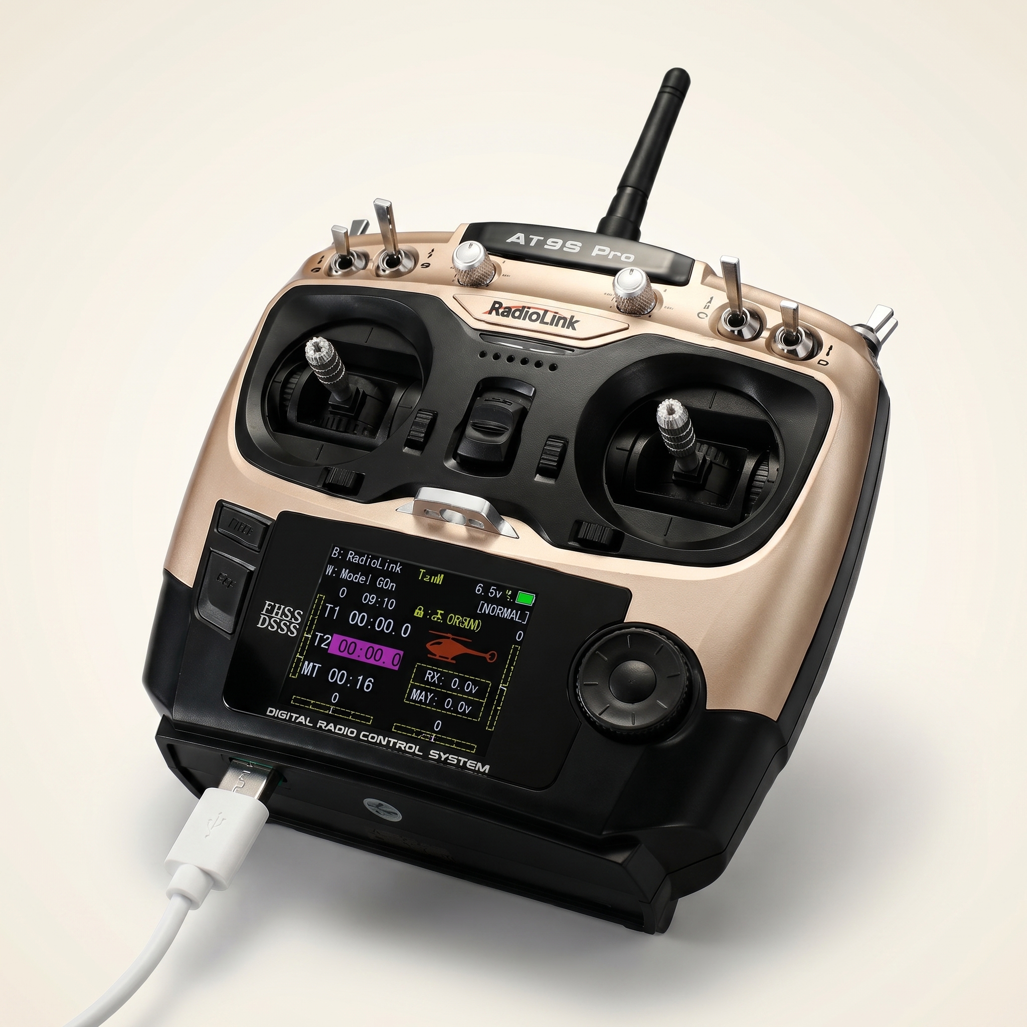Radiolink AT9S Pro 2.4GHz 12CH RC Drone Remote with R9DS Receiver - Image 4