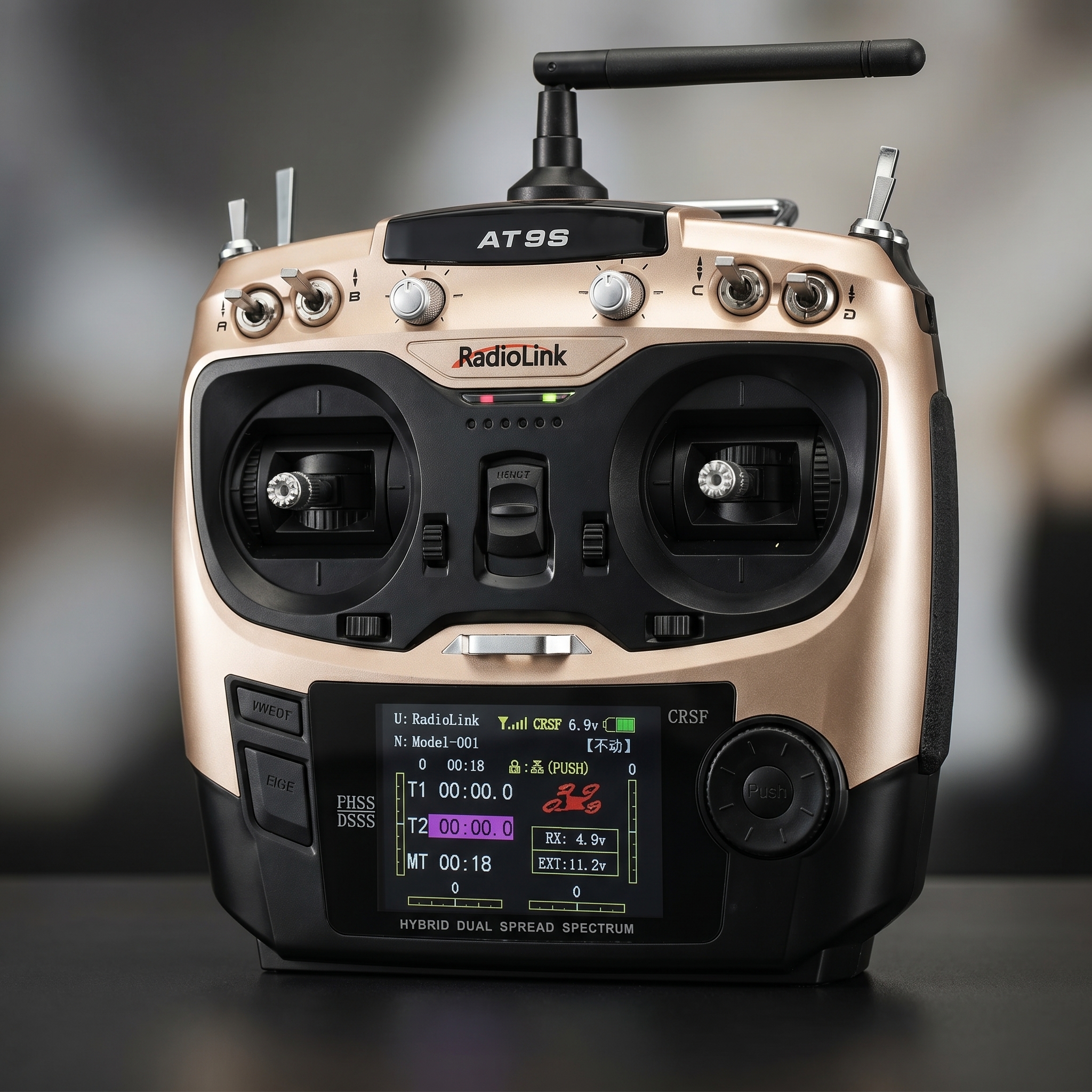 Radiolink AT9S Pro 2.4GHz 12CH RC Drone Remote with R9DS Receiver - Image 2