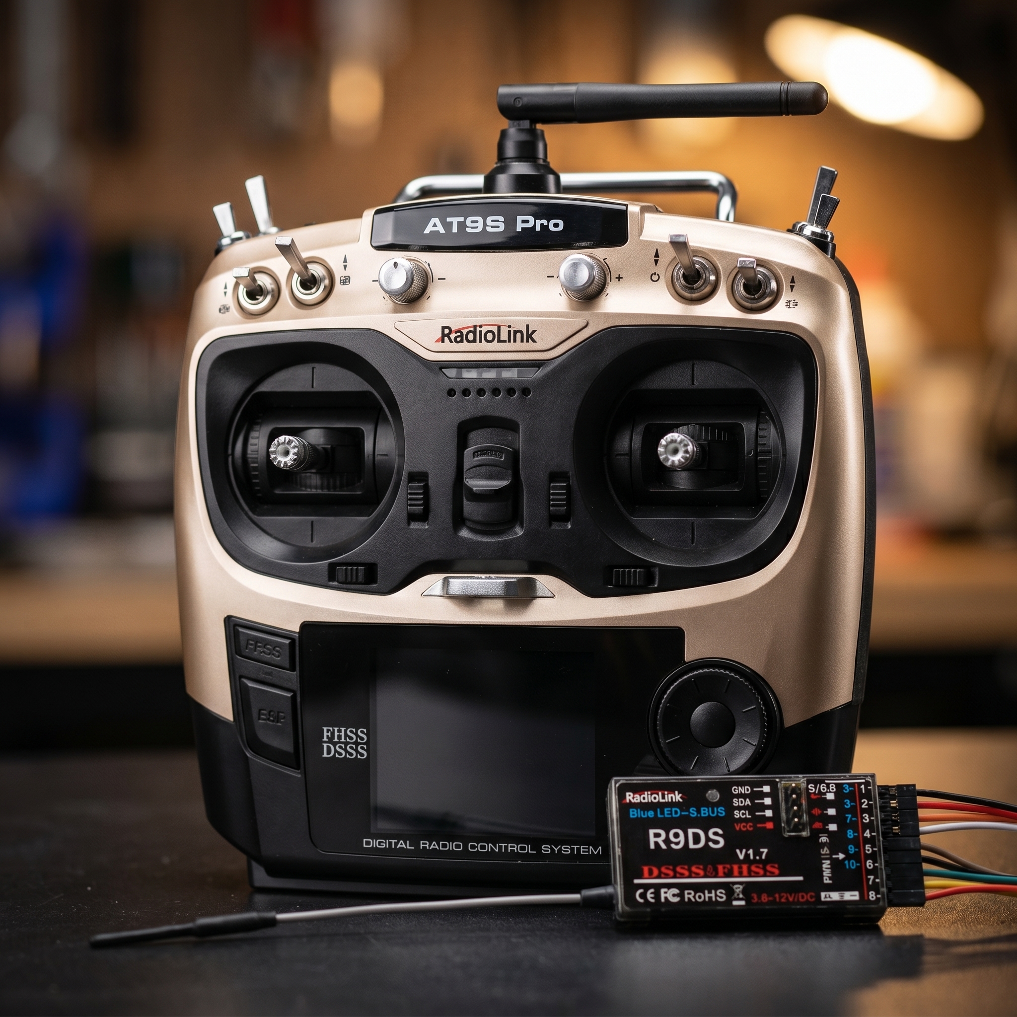 Radiolink AT9S Pro 2.4GHz 12CH RC Drone Remote with R9DS Receiver - Image 6