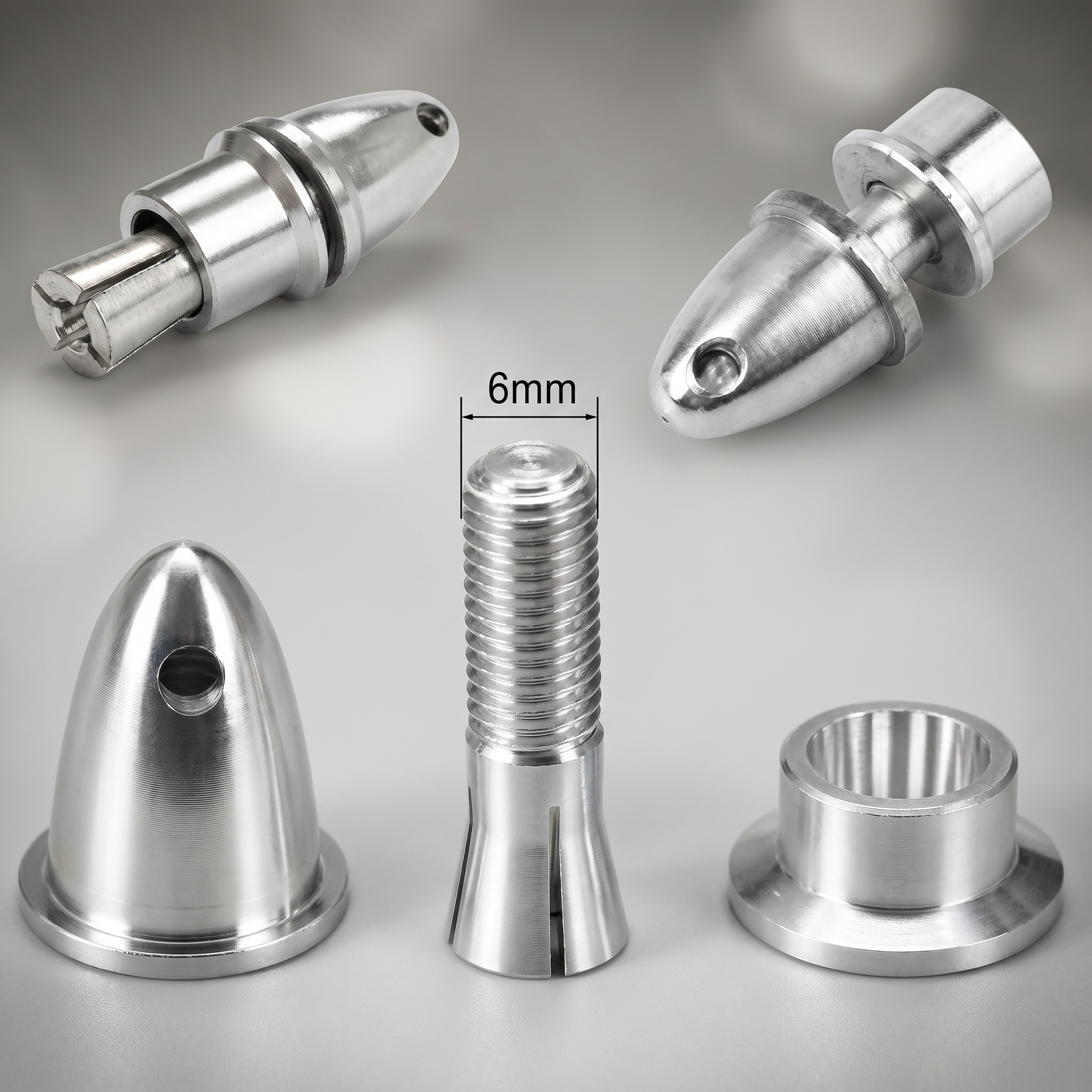 A2212 3.17mm Aluminum Bullet Propeller Adapter For Brushless Motor (Collet Type) - Image 3