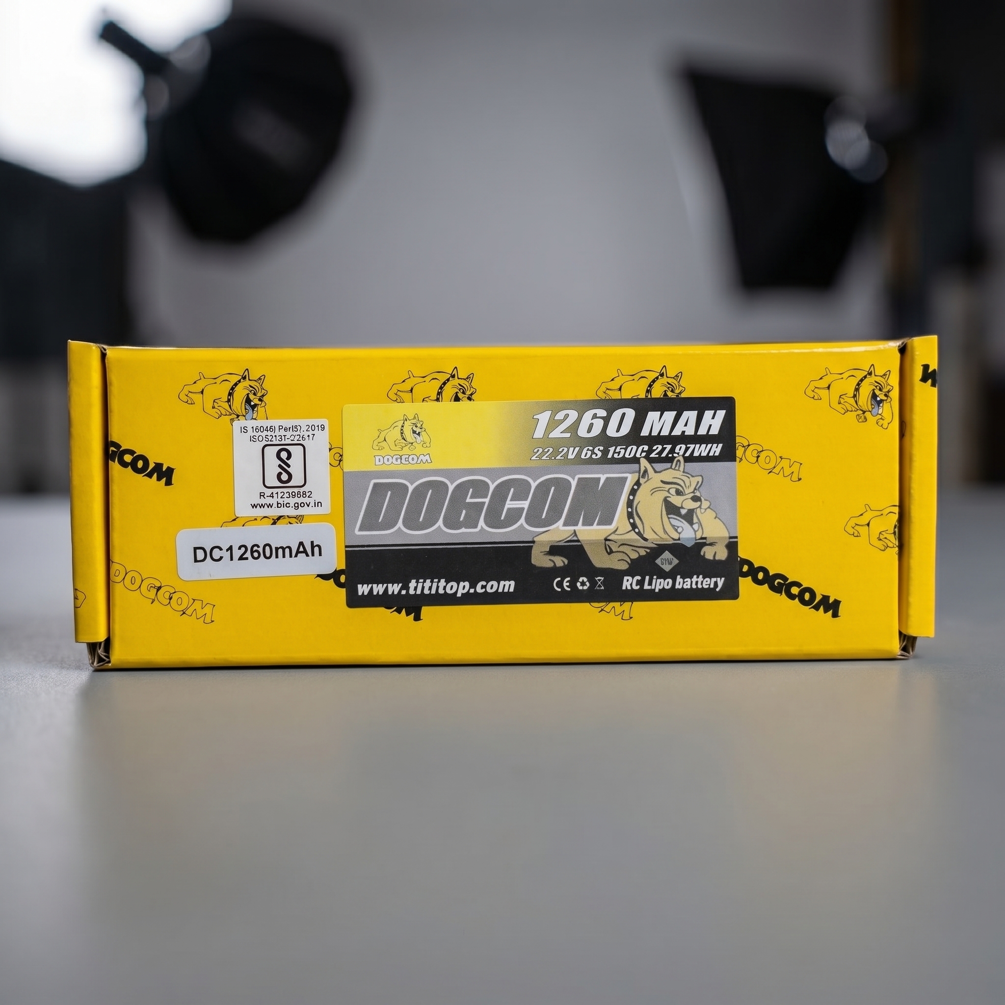 DOGCOM 6S 1300mAh 150C 22.2V LiPo Battery XT60 - Image 2