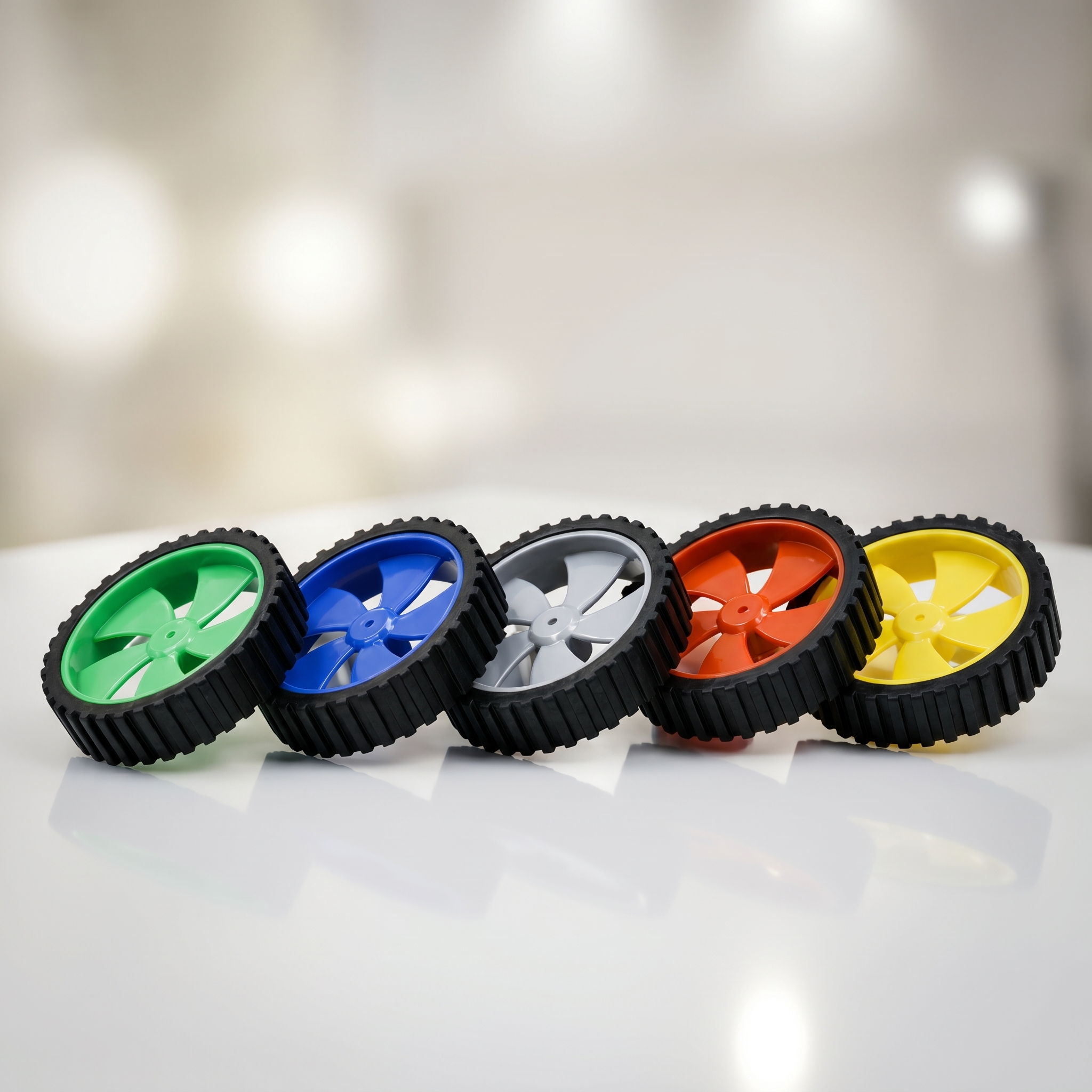 Robotic DC Small BO Wheels 4.5cm x 1.2cm 3-Pcs - Image 2