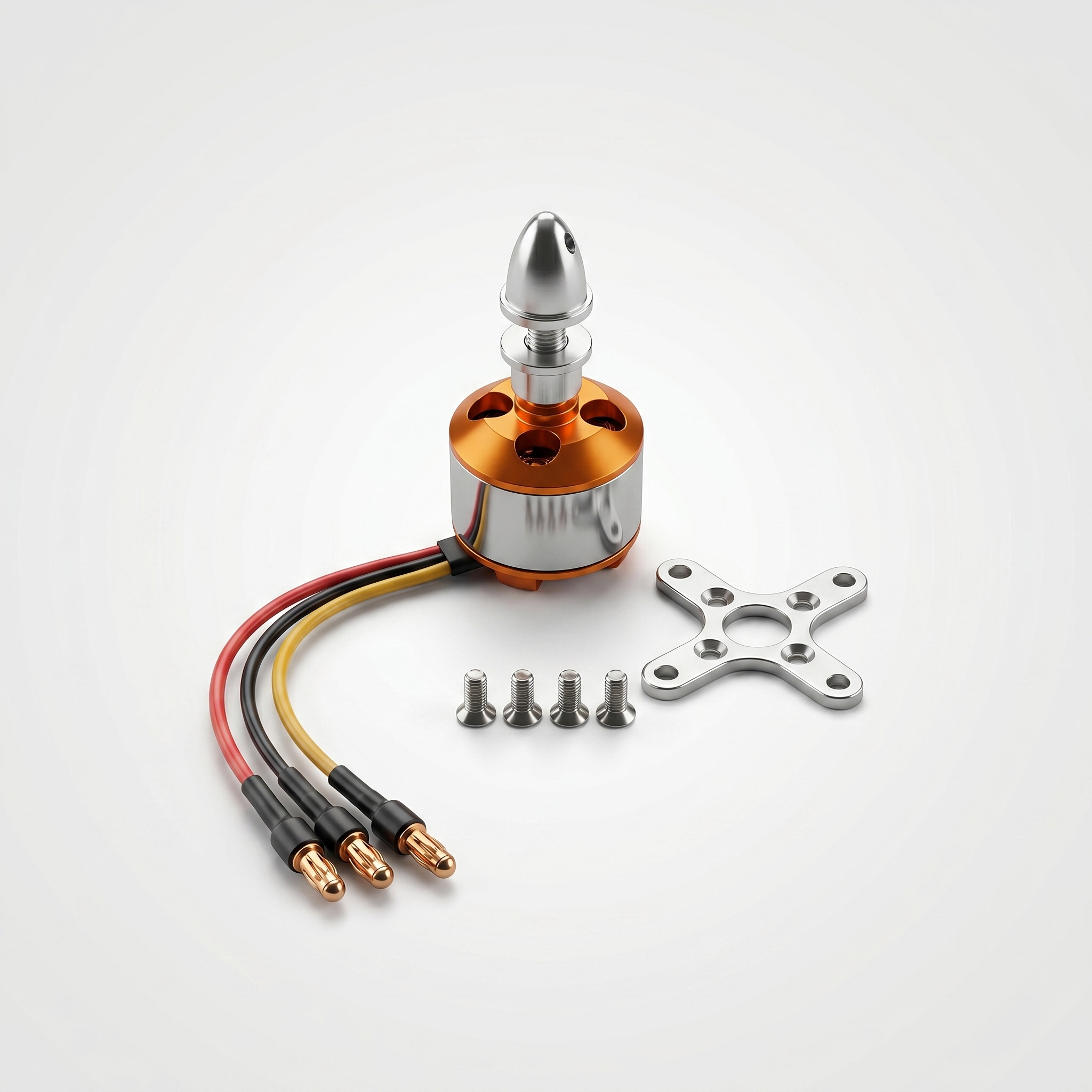 A2212 6T 2200KV Brushless Motor for Drone (Soldered Connector) - Image 4