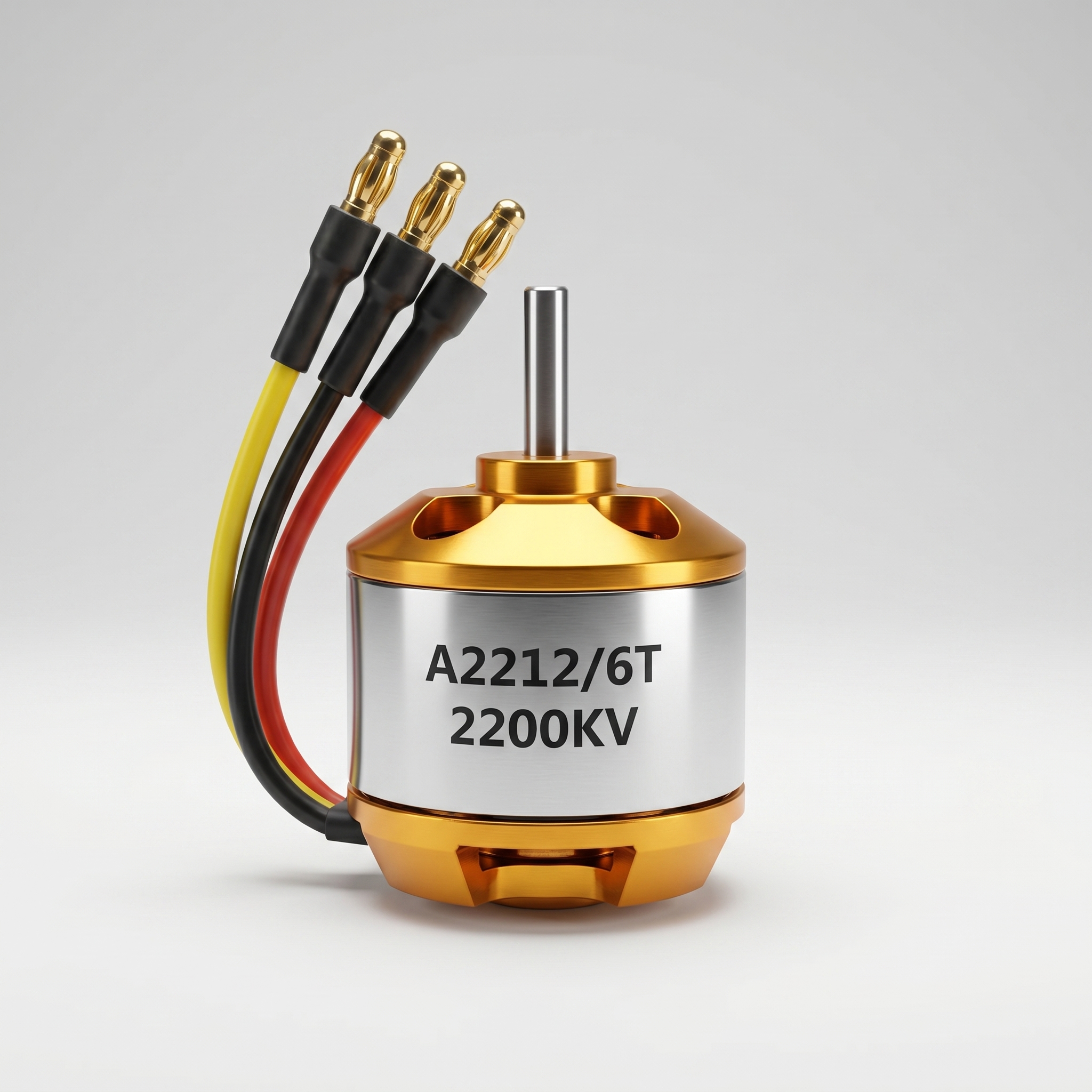 A2212 6T 2200KV Brushless Motor for Drone (Soldered Connector) - Image 3